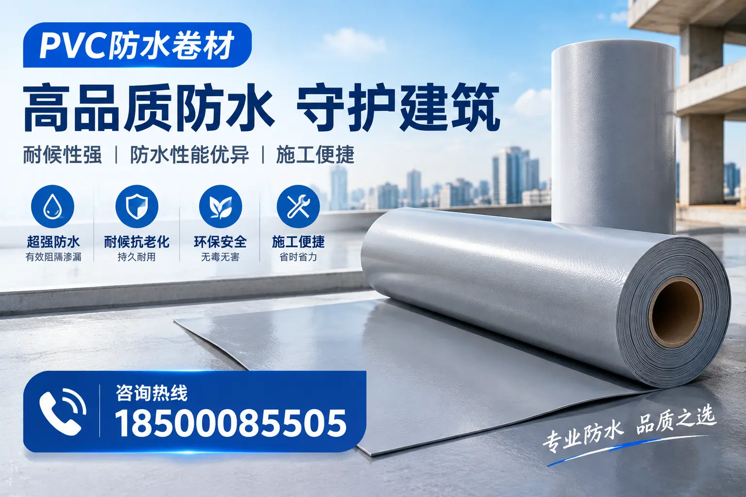 PVC防水卷材的防水效果评测,适合淮北的科学依据