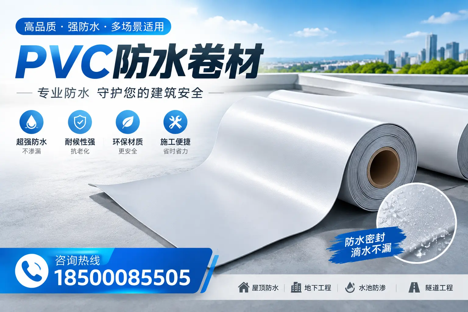 PVC防水卷材的市场竞争分析,淮北品牌选择参考